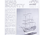 Piani di costruzione H.M.S. Bounty 1787 amati AM1032