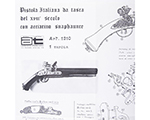 Piani di costruzione Pistola Italiana da tasca del XVIII secolo amati AM1210