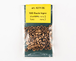 Ruotine legno diam. 5 mm foro 2 mm (100 pz) amati AM4271-05
