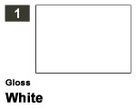 Vernice sintetica Gloss 001 White (10 ml) mrhobby G001