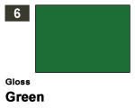 Vernice sintetica Gloss 006 Green (10 ml) mrhobby G006