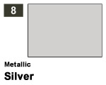 Vernice sintetica Metallic 008 Silver (10 ml) mrhobby G008