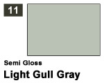 Vernice sintetica Semi Gloss 011 Light Gull Gray (10 ml) mrhobby G011