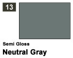 Vernice sintetica Semi Gloss 013 Neutral Gray (10 ml) mrhobby G013