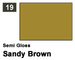 Vernice sintetica Semi Gloss 019 Sandy Brown (10 ml) mrhobby G019