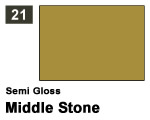 Vernice sintetica Semi Gloss 021 Middle Stone (10 ml) mrhobby G021
