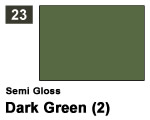 Vernice sintetica Semi Gloss 023 Dark Green (2) (10 ml) mrhobby G023