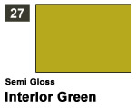 Vernice sintetica Semi Gloss 027 Interior Green (10 ml) mrhobby G027