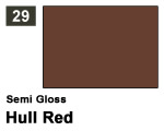 Vernice sintetica Semi Gloss 029 Hull Red (10 ml) mrhobby G029