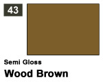 Vernice sintetica Semi Gloss 043 Wood Brown (10 ml) mrhobby G043