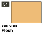Vernice sintetica Semi Gloss 051 Flesh (10 ml) mrhobby G051