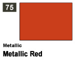 Vernice sintetica Metallic 075 Metallic Red (10 ml) mrhobby G075