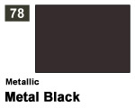 Vernice sintetica Metallic 078 Metal Black (10 ml) mrhobby G078