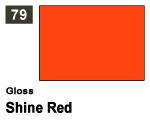 Vernice sintetica Gloss 079 Shine Red (10 ml) mrhobby G079