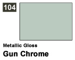 Vernice sintetica Metallic Gloss 104 Gun Chrome (10 ml) mrhobby G104