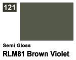 Vernice sintetica Semi Gloss 121 RLM81 Brown Violet (10 ml) mrhobby G121