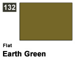 Vernice sintetica Flat 132 Earth Green (10 ml) mrhobby G132