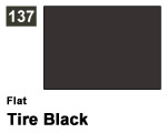 Vernice sintetica Flat 137 Tire Black (10 ml) mrhobby G137