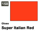 Vernice sintetica Gloss 158 Super Italian Red (10 ml) mrhobby G158