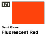 Vernice sintetica Semi Gloss 171 Fluorescent Red (10 ml) mrhobby G171