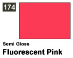 Vernice sintetica Semi Gloss 174 Fluorescent Pink (10 ml) mrhobby G174