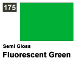 Vernice sintetica Semi Gloss 175 Fluorescent Green (10 ml) mrhobby G175