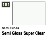 Vernice sintetica Semi Gloss 181 Semi Gloss Super Clear (10 ml) mrhobby G181
