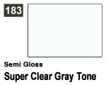 Vernice sintetica Semi Gloss 183 Super Clear Gray Tone (10 ml) mrhobby G183