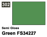 Vernice sintetica Semi Gloss 302 Green FS34092 (10 ml) mrhobby G302