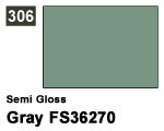 Vernice sintetica Semi Gloss 306 Gray FS36270 (10 ml) mrhobby G306