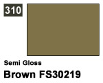 Vernice sintetica Semi Gloss 310 Brown FS30219 (10 ml) mrhobby G310