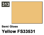Vernice sintetica Semi Gloss 313 Yellow FS33531 (10 ml) mrhobby G313