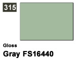 Vernice sintetica Gloss 315 Gray FS16440 (10 ml) mrhobby G315