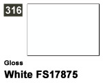 Vernice sintetica Gloss 316 White FS17875 (10 ml) mrhobby G316