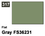 Vernice sintetica Flat 317 Gray FS36231 (10 ml) mrhobby G317