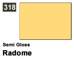 Vernice sintetica Semi Gloss 318 Radome (10 ml) mrhobby G318