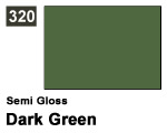 Vernice sintetica Semi Gloss 320 Dark Green (10 ml) mrhobby G320