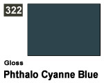 Vernice sintetica Gloss 322 Phthalo Cyanne Blue (10 ml) mrhobby G322