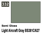 Vernice sintetica Semi Gloss 332 Light Aircraft Gray BS381C/627 (10 ml) mrhobby G332