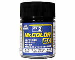 Vernice sintetica Gloss GX2 Ueno Black (18 ml) mrhobby GX002