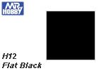 H12 Flat Black (10 ml) mrhobby H012