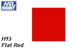 H13 Flat Red (10 ml) mrhobby H013