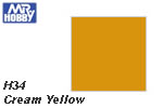 H34 Cream Yellow Gloss (10 ml) mrhobby H034