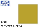 H58 Interior Green Semi-Gloss (10 ml) mrhobby H058