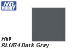 H68 RLM74 Dark Gray Semi-Gloss (10 ml) mrhobby H068
