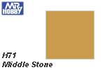 H71 Middle Stone Semi-Gloss (10 ml) mrhobby H071