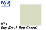 H74 Sky (Duck Egg Green) Semi-Gloss (10 ml) mrhobby H074