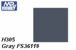 H305 Gray FS36118 Semi-Gloss (10 ml) mrhobby H305