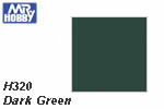 H320 Drak Green Semi-Gloss (10 ml) mrhobby H320