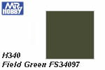 H340 Field Green FS34097 Semi-Gloss (10 ml) mrhobby H340